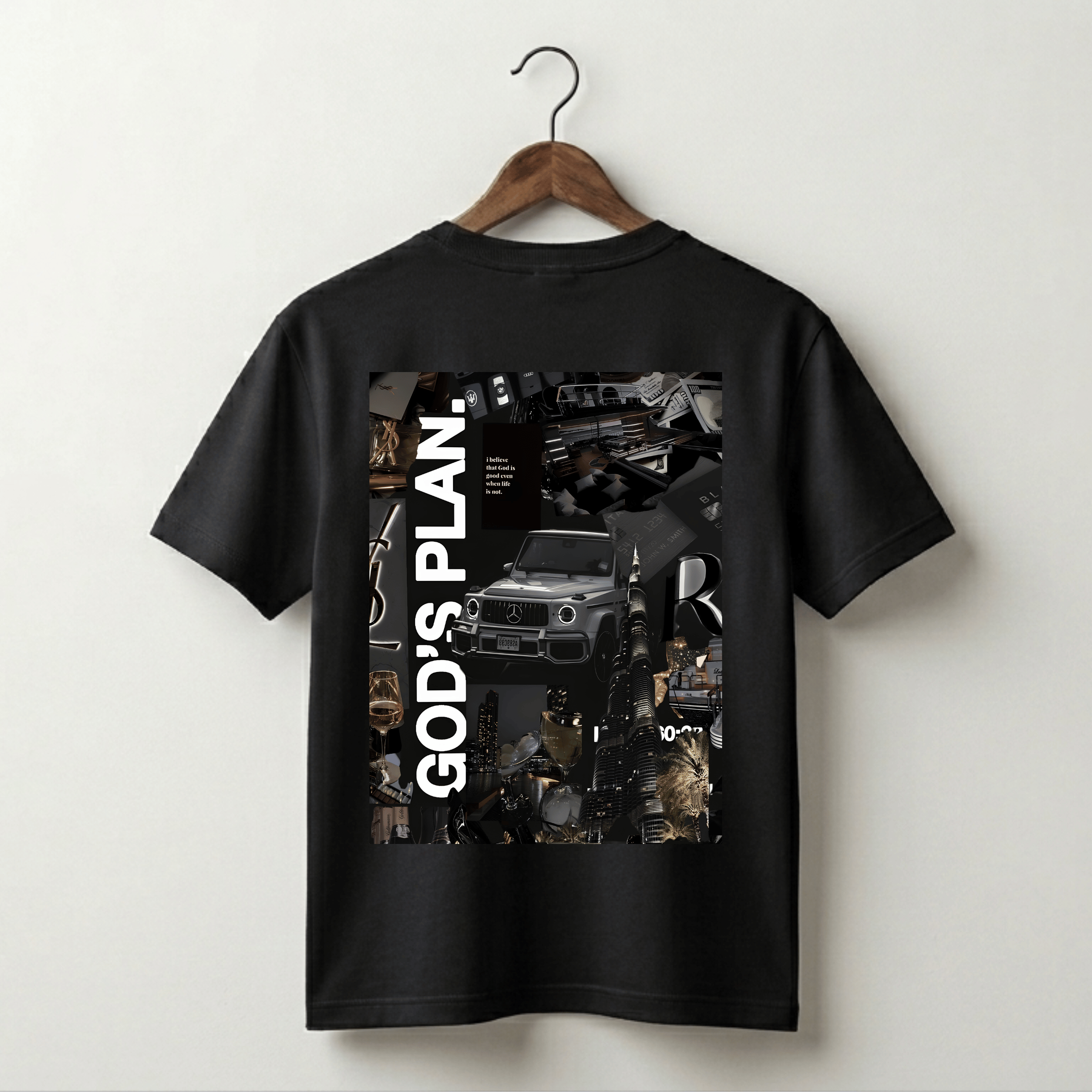 God's Plan Luxury Collage Tee